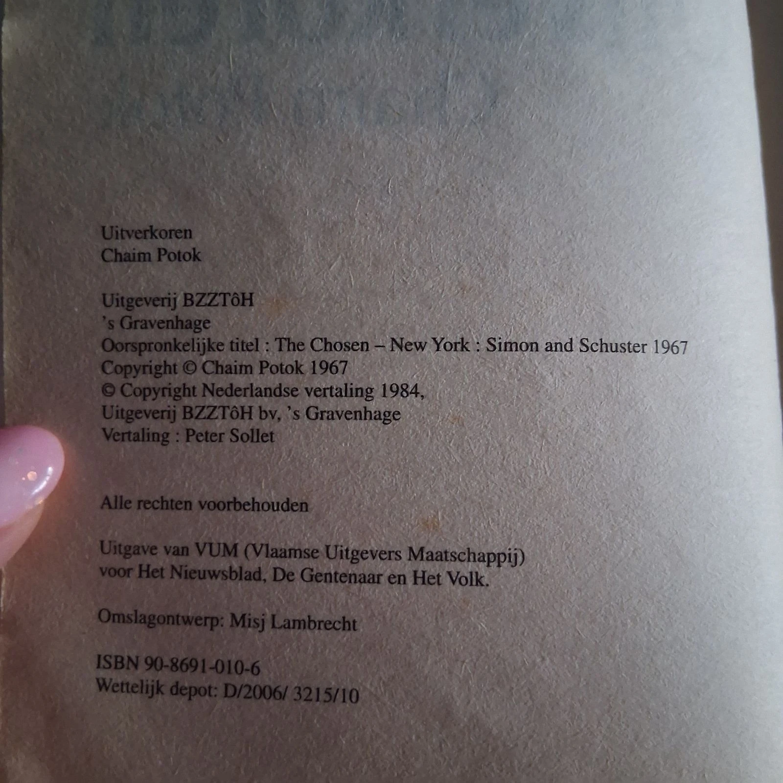 Livre - Chaim Potok - Élu – photo 2